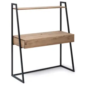 Tocador dormitorio estilo Industrial Negro Efecto Vintage - Imagen 1