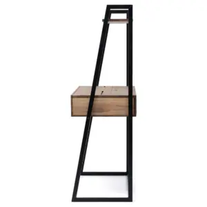 Tocador dormitorio estilo Industrial Negro Efecto Vintage - Imagen 9