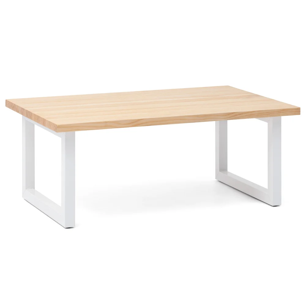 Mesa Centro madera pino iCub Strong ECO Box Furniture Blanco Natural