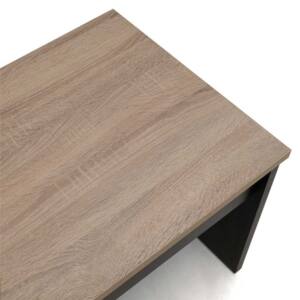 Mesa de Centro elevable 100x50x44cm a 57cm elevable en color roble y negro. - Imagen 2