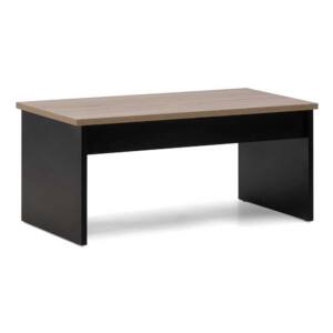 Mesa de Centro elevable 100x50x44cm a 57cm elevable en color roble y negro. - Imagen 4