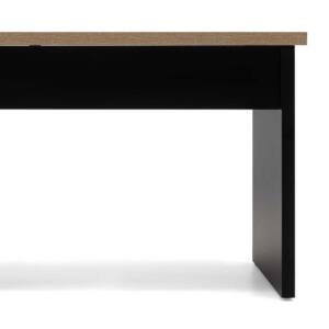Mesa de Centro elevable 100x50x44cm a 57cm elevable en color roble y negro. - Imagen 5