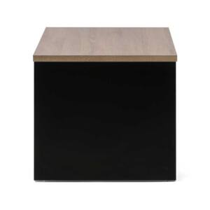 Mesa de Centro elevable 100x50x44cm a 57cm elevable en color roble y negro. - Imagen 9