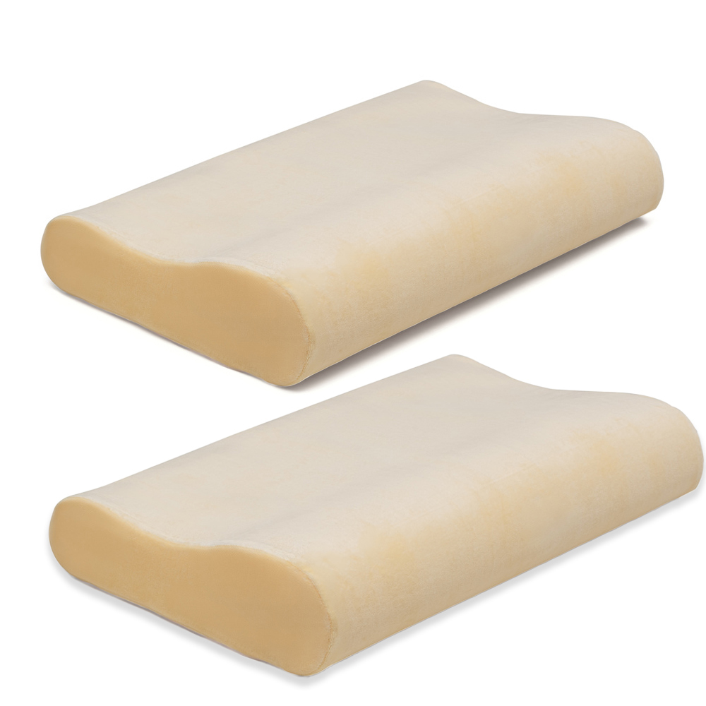 Pack 2 Unidades Almohada ergonómica cervical viscoelástica 33x50 9cm alto